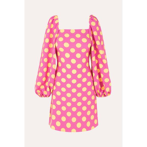 Stine Goya Women's Pink Will Polka Dot Mini Dress Size XS - Picture 2 of 7